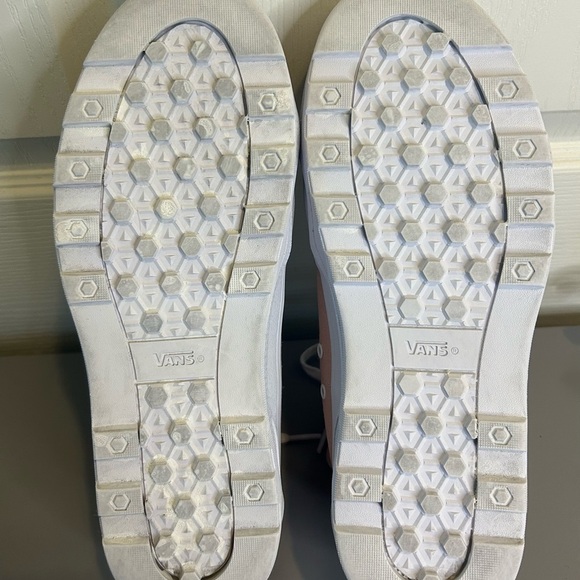 💗”Vans” Dusty Rose High Tops w/ Platform Sole Size 11.5 Women’s 10 Men’s - Picture 8 of 13